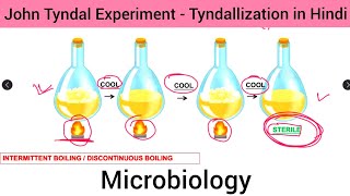 Microbiology   Tyndallization  John Tyndal Experiment in Hindi  Experiment of John Tyndal in Hin [upl. by Seavir]