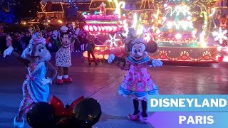 Disneyland Paris Today Mickey’s Dazzling Christmas Parade Tree Lighting Ceremony An enchanted day [upl. by Gabriellia]