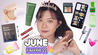 June Favorites 2022💚 Cushion Cleansing Balm Brow Powder Skincare Bulu Mata Caplang Sisir dll [upl. by Burnsed]