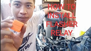 How to install Flasher relay for Hazzard light Honda RS 125 fi [upl. by Aierdna596]