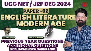 UCG NETJRF DEC 2024 quotAldous Huxley vs John Galsworthy Contrasting Visions of Society and Humanityquot [upl. by Lenrad293]