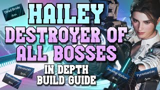 Hailey Build Guide  Best Bossing Descendant  The First Descendant [upl. by Onifur]