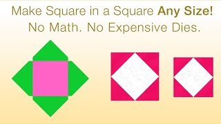 Guidelines4Quilting  HowToMake Square in a Square Units [upl. by Ahsetan]