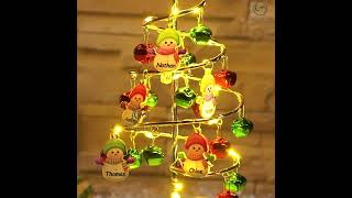 CustomMan Personalized Snowman Family Bell Tree Night Light custommanchristmasgift giftforher [upl. by Kumagai]