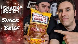 Nibble with Gibbles BBQ Chips  SnackSociety SnackBrief [upl. by Sheelagh]