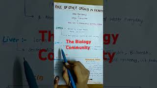 ROLE OF OTHER ORGANS IN EXCRETIONExcretoryproductsamptheireliminationclass11neetshortsytcbsebio [upl. by Rodrick]