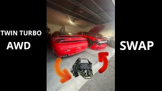 Disassembling A Rare Dodge Stealth Twin Turbo AWD For An Epic 3000GT Upgrade Part 1 [upl. by Notyalk]