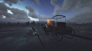 Carriage ride through the night rain ASMR Ambience [upl. by Eyeleen]