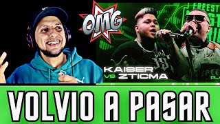 REVIVÍENDO LA BATALLA LEGENDARIA DE FMS 🔥REACCION A KAISER VS ZTICMA  FMS MEXICO 2023 🇲🇽 [upl. by Eelyram]