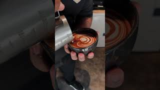 cafeespresso latteart espresso viralvideo coffeelover latteart landscape latte música love [upl. by Adekahs]