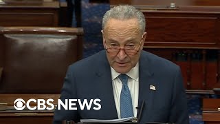 Chuck Schumer calls rise in antisemitism a quot5alarm firequot in Senate floor speech [upl. by Enenej]