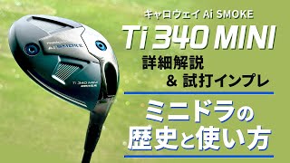 キャロウェイ『AI SMOKE Ti340MINI』ドライバー解説＆試打インプレ！ ミニドラの歴史とミニドラが合うゴルファーの2つのパターンを紹介 [upl. by Arbua]