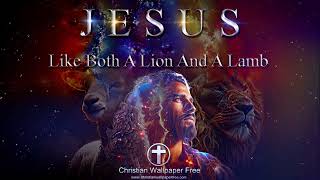 Jesus Both A Lion And A Lamb With Never Let Me Down Music [upl. by Aneele]