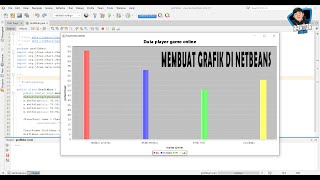 Cara Membuat grafik menggunakan jfreechart di netbeans coding netbeans [upl. by Viccora]