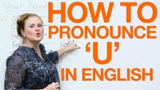 Vowel Pronunciation  u uhoo [upl. by Benedicta817]