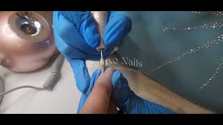 Como remover esmalte semipermanente con Drill  Miraluxe Nails asmr tutorial gelnails nails [upl. by Adnahsam477]