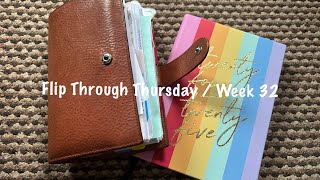 Flip Through Thursday  Week 32  August 2024  Pink Planner Girl [upl. by Fabi610]