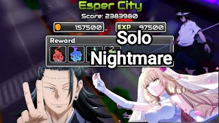 Anime world tower defense Solo Esper City Nightmare [upl. by Yevreh]