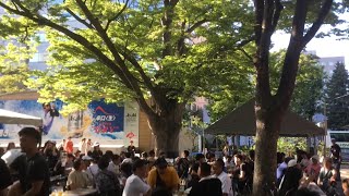 At the Sapporo Beer Festival in Odori Park in the Asahi Beer garden and going up Sapporo TV Tower [upl. by Ecam]