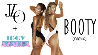 Jennifer Lopez feat Iggy Azalea  Booty Official Remix Lyrics On Screen HQ [upl. by Bej697]