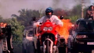 Rahul Dev Chasing Nagarjuna  Bike Chasing Action Scene  Mass Movie [upl. by Danny]