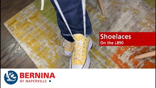 BERNINA L 890 Shoelaces [upl. by Arukas]