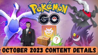 NEW October 2023 Content Coming to Pokémon Go [upl. by Itsa]