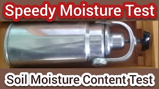 Speedy Moisture Test Procedure  Determination of Moisture Content  All About Civil Engineer [upl. by Blaseio]