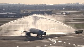 AA Inaugural Flight  American Airlines B777300ER N720AN landingtakeoff I Sydney Airport [upl. by Ereveniug]