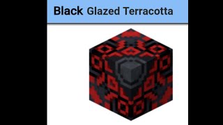 MINECRAFT  How to make BLACK GLAZED TERRACOTTA in minecraft [upl. by Reinhold105]