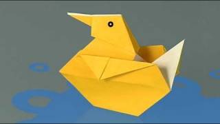 Como fazer um Pato de papel origami [upl. by Etteiluj]