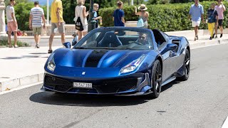 Ferrari 488 Pista Spider Driving in Monaco [upl. by Henry135]