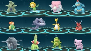 EVOLUTION POKÉMON GO GEN 2 AMAZING  TOP 12 RARE POKÉMON EVOLVING [upl. by Anthony]