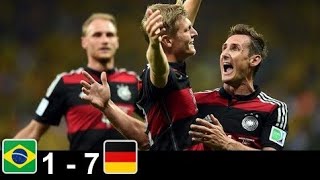 Brésil  Allemagne 17  Coupe du Monde 2014  Résumé en français TF1 [upl. by Petrie]