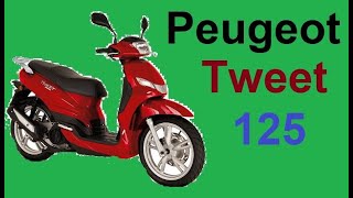 Peugeot Tweet 125  Roller Motorroller 125ccm Großradroller Maxi Scooter B196 A1 [upl. by Ruben]