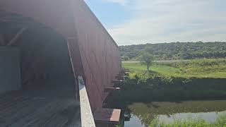 Bridges of Madison County  Hogback Covered Bridge coveredbridge roadtripping iowa [upl. by Dianne]