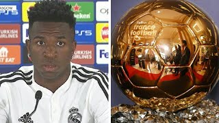 Vinicius Jr  LE BALLON DOR 2024 EST A MOI JE LE MERITE JAI FAIT UNE SAISON DE MALADE [upl. by Navinod]