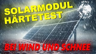 SchneelastTest Photovoltaikanlage GlasGlas Solarmodule am stabilsten  2000 kg Windlast [upl. by Hanway]