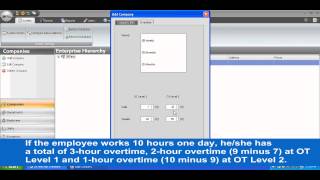 ZKTime net tutorial Chapter 3 Add companies and departments and the companys payroll and overtime [upl. by Nered]