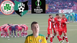 REDS IN EUROPE CLIFTONVILLE VS AUDA UEFA conference league Vlog [upl. by Ranitta]