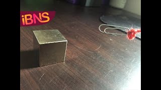 Playing with a SUPER strong neodymium magnet cube N50 [upl. by Annaujat720]