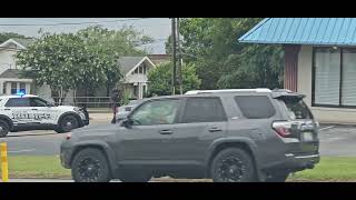 Recording traffic stop in Anniston Alabama process street from vape shop [upl. by Netsud]