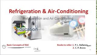 RAC Basic Concepts of Refrigeration and Air Conditioning [upl. by Eikcuhc877]