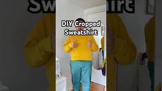 DIY Cropped Sweatshirt streetwear diy tutorial [upl. by Amann909]