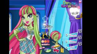 Cartoon Monster High Venus Mcflytrap Facial Makeover Dress Up Game For Kids [upl. by Lalla]