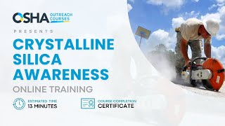 Crystalline Silica Awareness  OSHA Compliant Training  Workplace Safety [upl. by Smoot955]