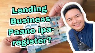 PANOORIN MO TO BAGO MO IPA REGISTER ANG IYONG LENDING BUSINESS [upl. by Feldstein]