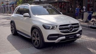 2019 MercedesBenz GLE 400d 4MATIC  Designo Diamond White Bright  Driving Interior Exterior [upl. by Ihsorih418]