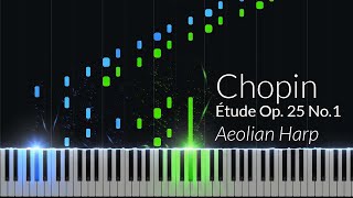 Chopin  Étude Op 25 No 1 “Aeolian Harp” Piano Tutorial [upl. by Aibar]