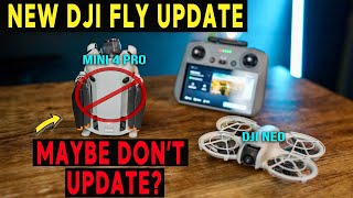 NEW DJI FLY UPDATE  DJI Mini 4 Pro  Neo  NEW FIRMWARE Update [upl. by Conney452]